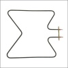 Fűtőszál 1500W INDESIT Tűzhely alkatrész-1